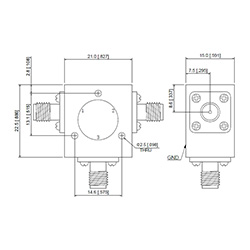 HS-100W Circulator With SMA type (4-8G)